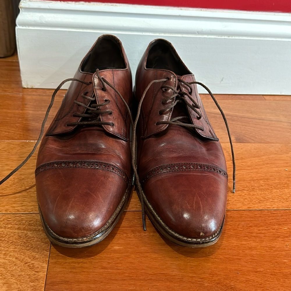Cole Haan Men's Oxfords Lenox Hill Cap‎ Toe Brown Leather C10155 size 11M